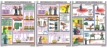 Плакаты по охране труда ГАСЗНАК ГАС-П3-ЭлТБ Электробезопасность при напряжении до 1000 В  3лА2 (Бумага)