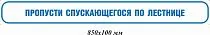 Пропусти спускающегося по лестнице 850х100 мм